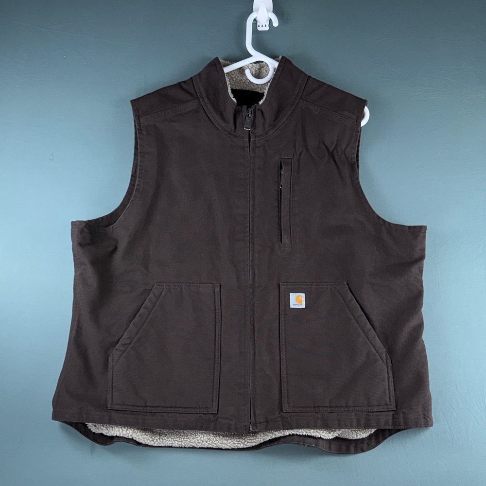 Carhartt Dark Brown Insulated Utility Vest